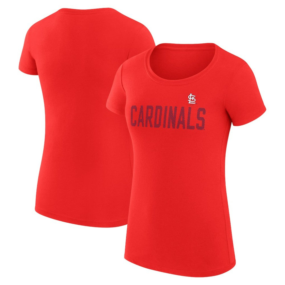St. Louis Cardinals G-III 4Her by Carl Banks Women's Super-Slim Fit Lightweight Dot Print T-Shirt - MLB