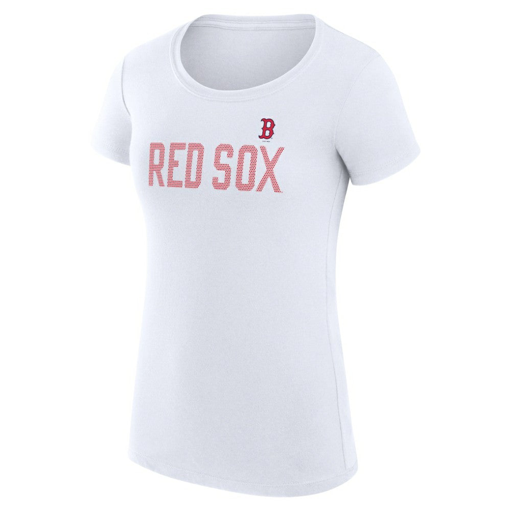 Boston Red Sox G-III 4Her by Carl Banks Women's Super-Slim Fit Lightweight Dot Print T-Shirt - MLB