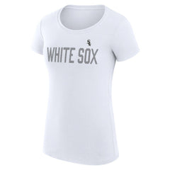 Chicago White Sox G-III 4Her by Carl Banks Women's Super-Slim Fit Lightweight Dot Print T-Shirt - MLB