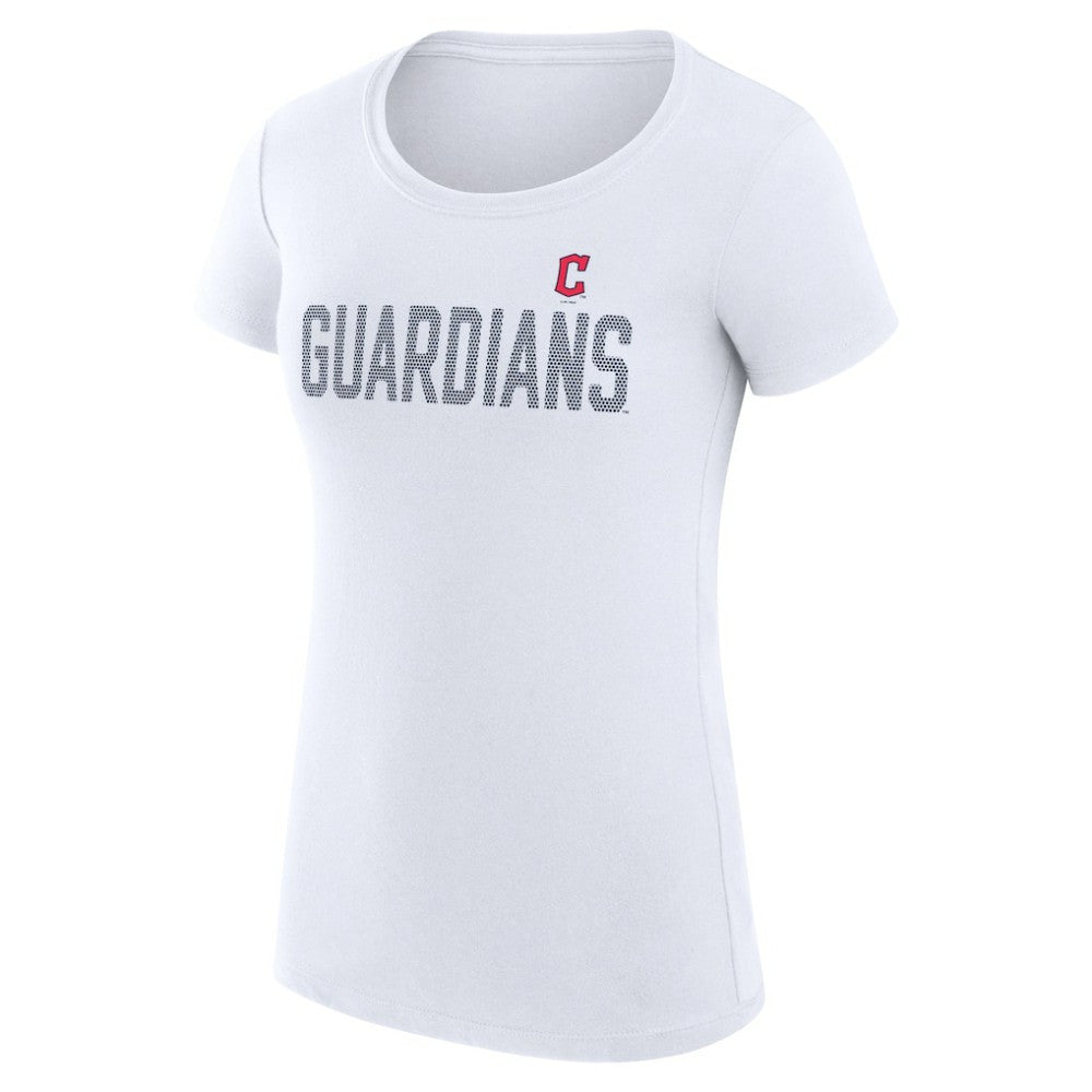Cleveland Guardians G-III 4Her by Carl Banks Women's Super-Slim Fit Lightweight Dot Print T-Shirt - MLB