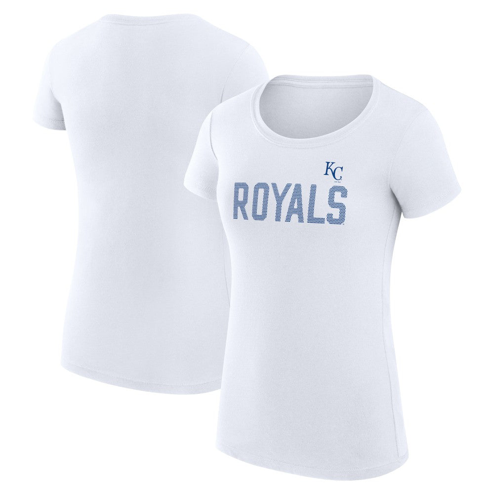 Kansas City Royals G-III 4Her by Carl Banks Women's Super-Slim Fit Lightweight Dot Print T-Shirt - MLB