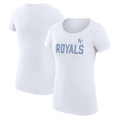 Kansas City Royals G-III 4Her by Carl Banks Women's Super-Slim Fit Lightweight Dot Print T-Shirt - MLB