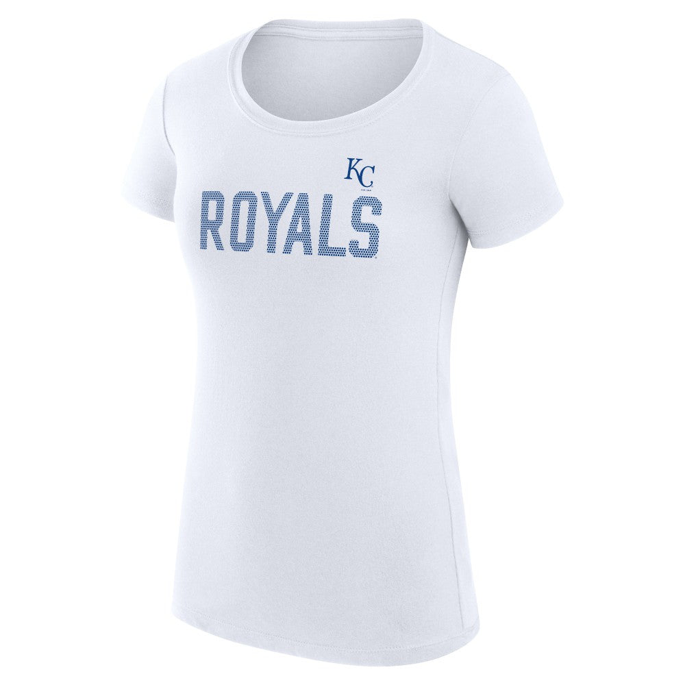 Kansas City Royals G-III 4Her by Carl Banks Women's Super-Slim Fit Lightweight Dot Print T-Shirt - MLB