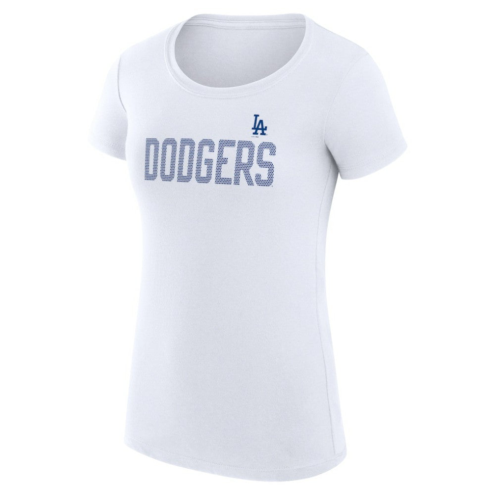 Los Angeles Dodgers G-III 4Her by Carl Banks Women's Super-Slim Fit Lightweight Dot Print T-Shirt - MLB