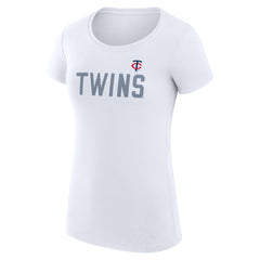 Minnesota Twins G-III 4Her by Carl Banks Women's Super-Slim Fit Lightweight Dot Print T-Shirt - MLB