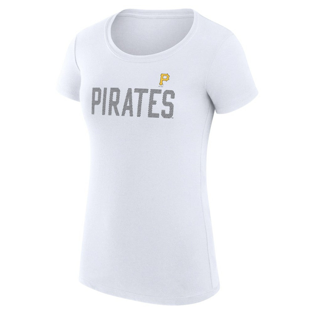 Pittsburgh Pirates G-III 4Her by Carl Banks Women's Super-Slim Fit Lightweight Dot Print T-Shirt - MLB