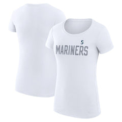Seattle Mariners G-III 4Her by Carl Banks Women's Super-Slim Fit Lightweight Dot Print T-Shirt - MLB