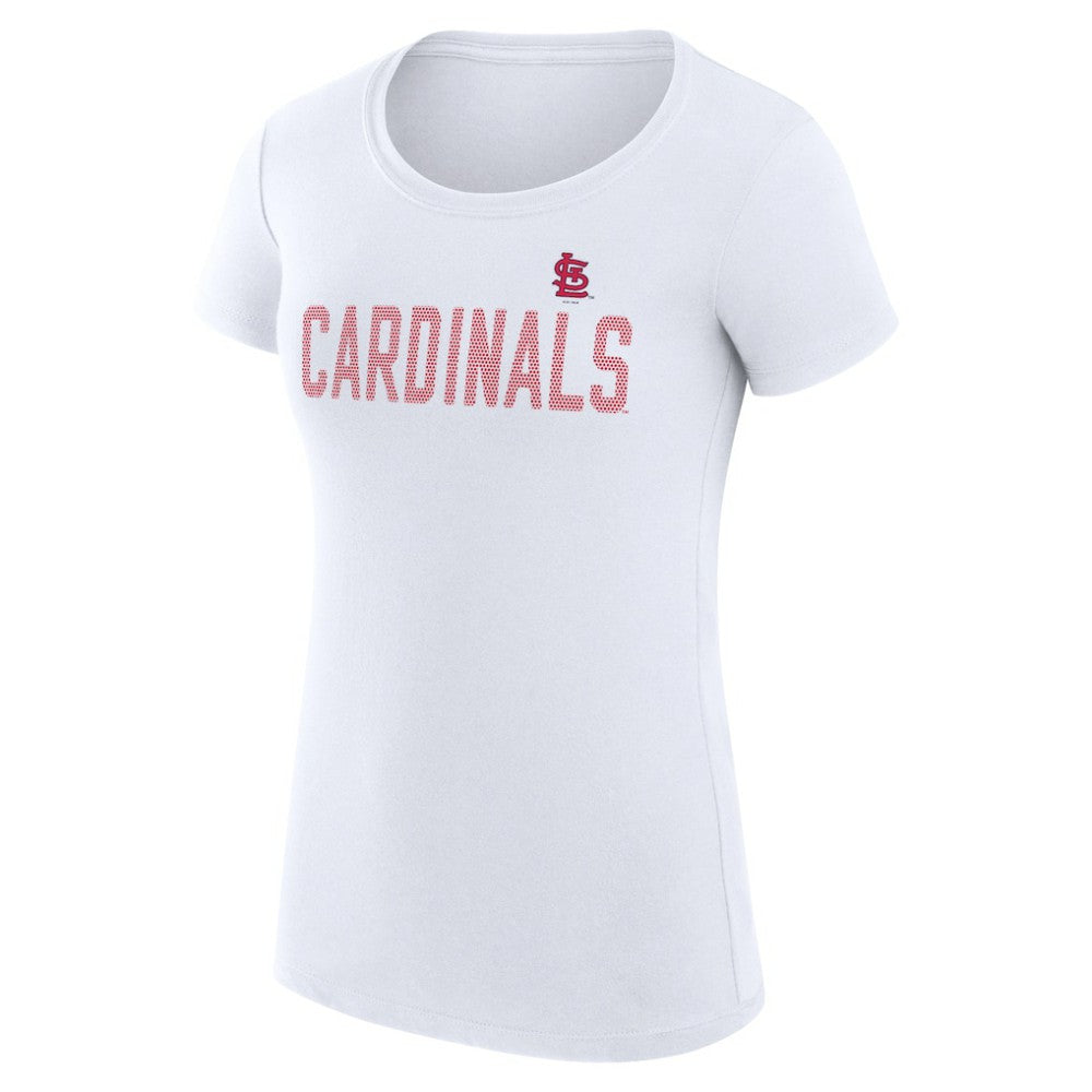 St. Louis Cardinals G-III 4Her by Carl Banks Women's Super-Slim Fit Lightweight Dot Print T-Shirt - MLB