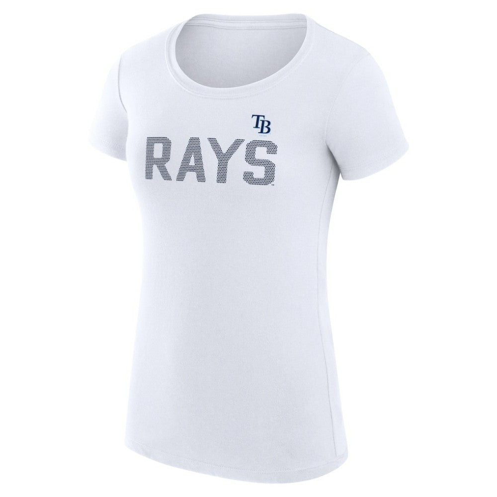 Tampa Bay Rays G-III 4Her by Carl Banks Women's Super-Slim Fit Lightweight Dot Print T-Shirt - MLB