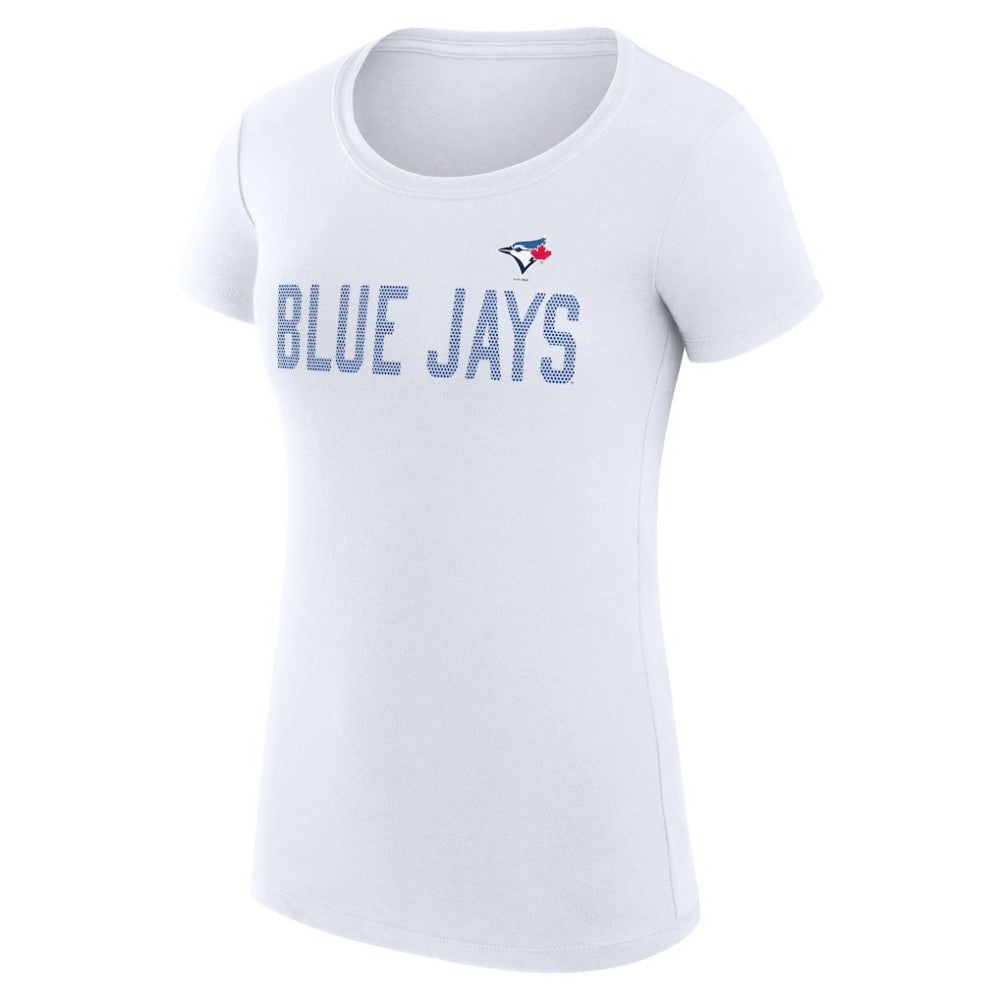 Toronto Blue Jays G-III 4Her by Carl Banks Women's Super-Slim Fit Lightweight Dot Print T-Shirt - MLB