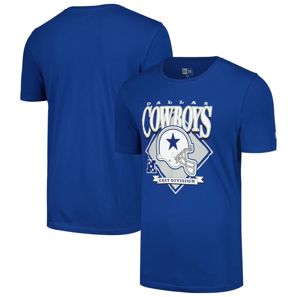 Dallas Cowboys New Era Helmet Historic Marks T-Shirt Royal | NFL