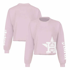 Houston Astros Fanatics Women's Cropped Slouchy Long Sleeve T-Shirt - MLB