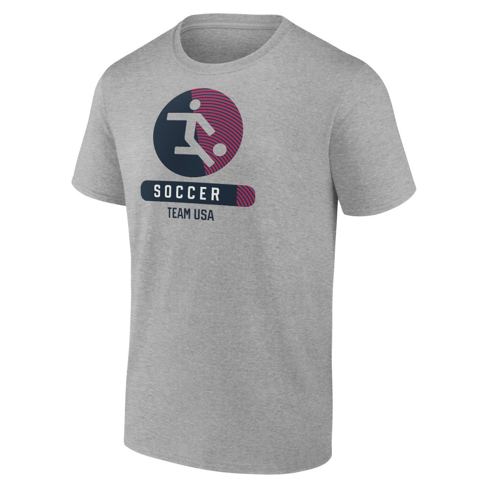 US Soccer Radiating Victory T-Shirt Heather Gray - FIFA World CUP