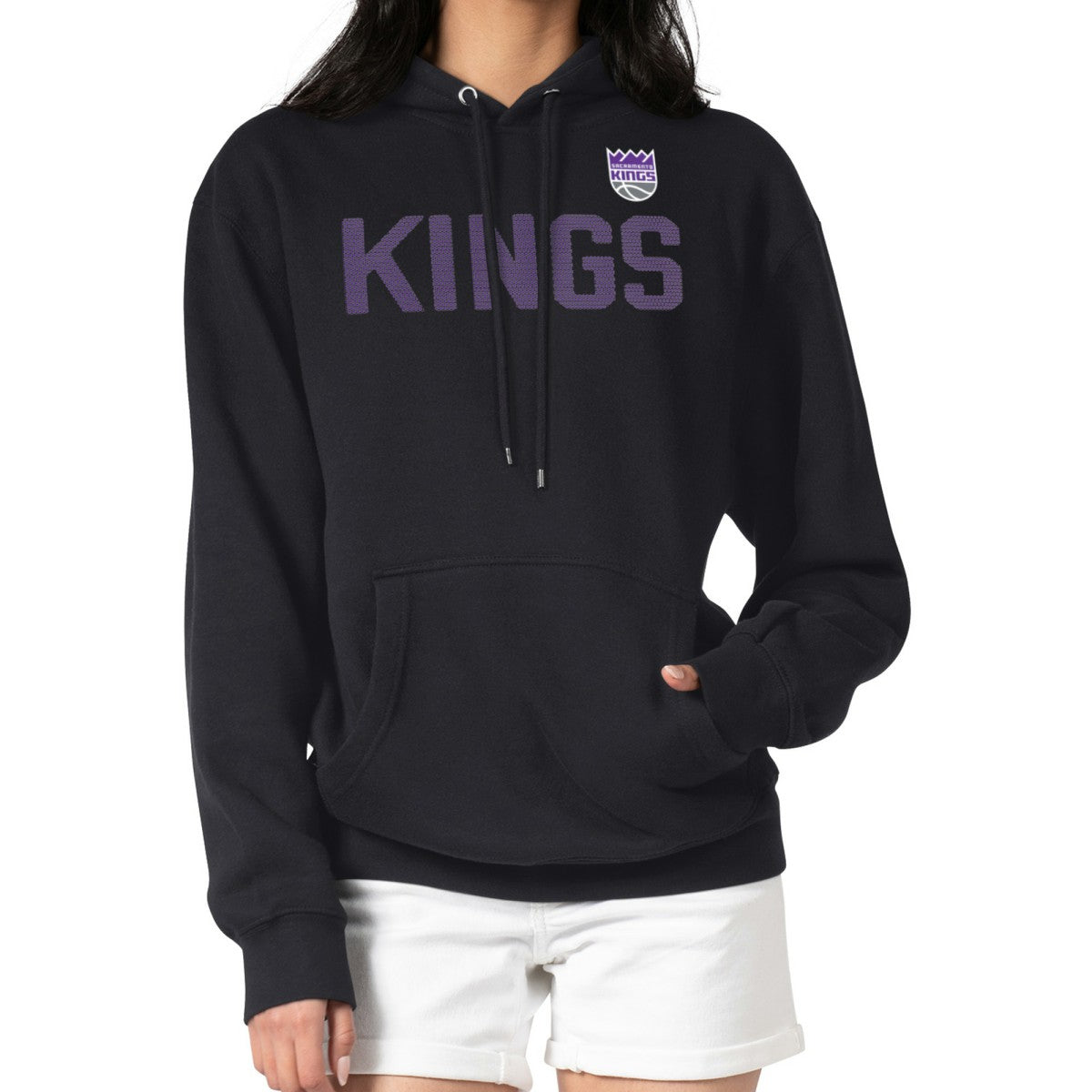 Sacramento Kings G-III 4Her by Carl Banks Women's Dot Print Pullover Hoodie Black - NBA