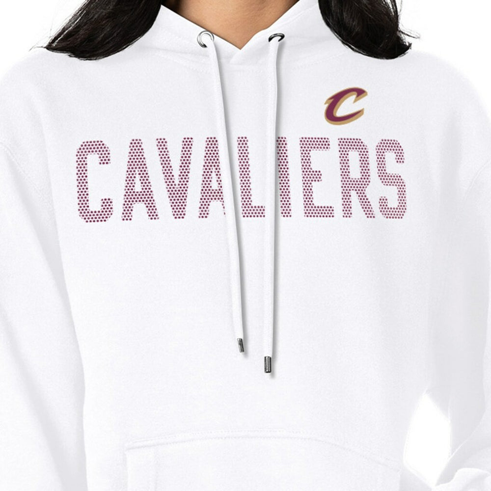 Cleveland Cavaliers G-III 4Her by Carl Banks Women's Dot Print Pullover Hoodie White - NBA