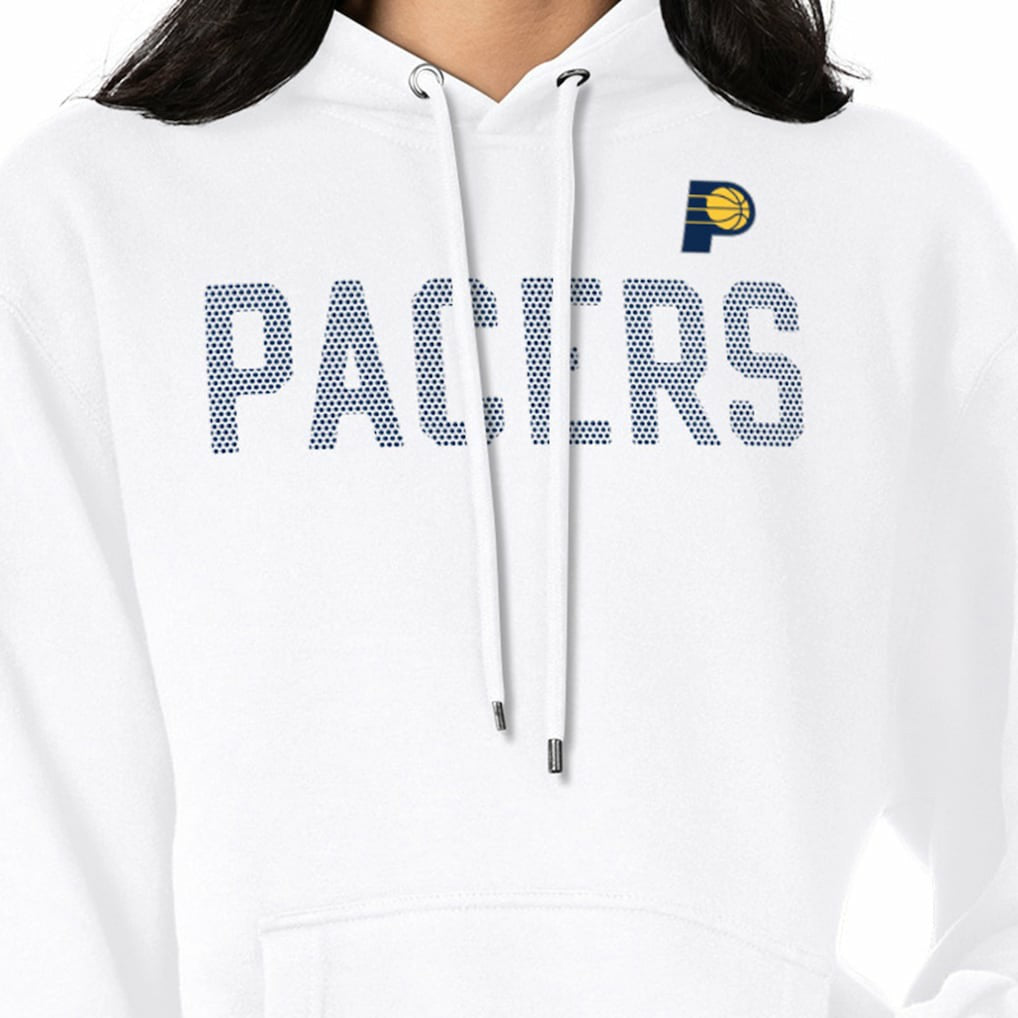 Indiana Pacers G-III 4Her by Carl Banks Women's Dot Print Pullover Hoodie White - NBA