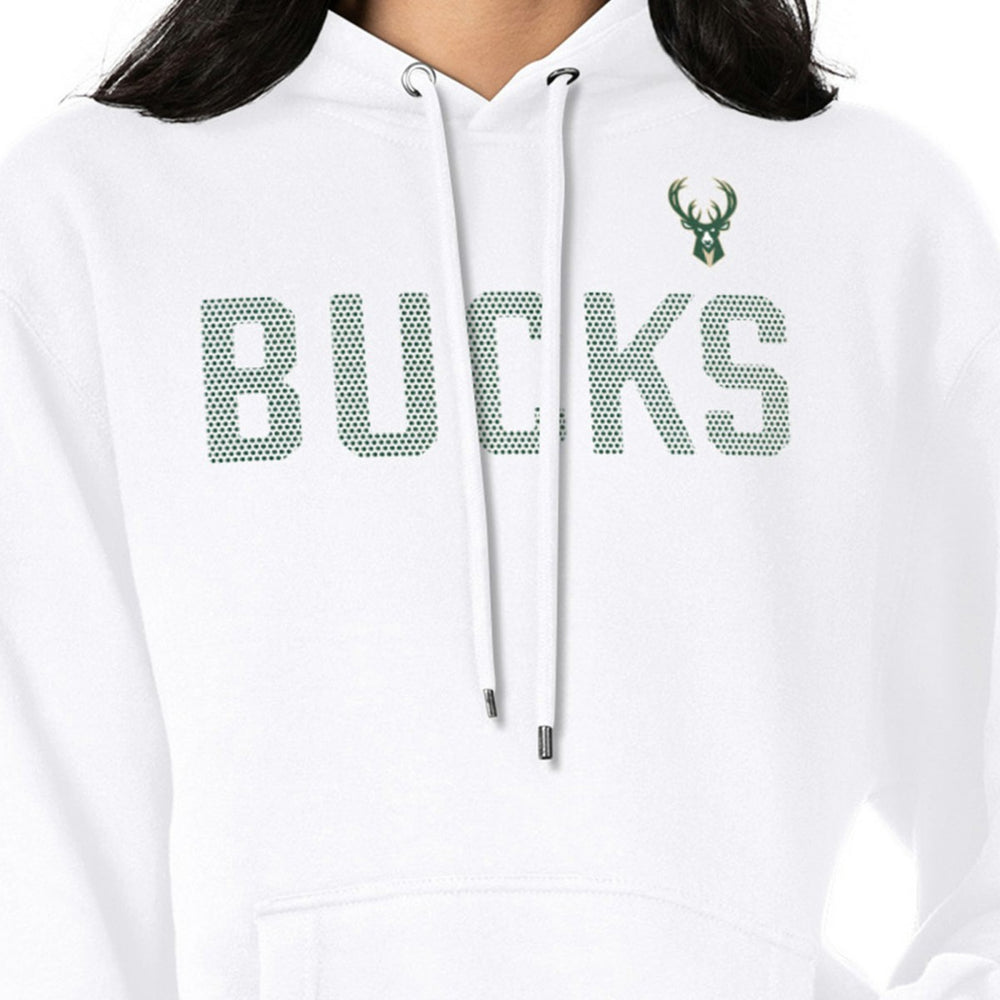 Milwaukee Bucks G-III 4Her by Carl Banks Women's Dot Print Pullover Hoodie White - NBA