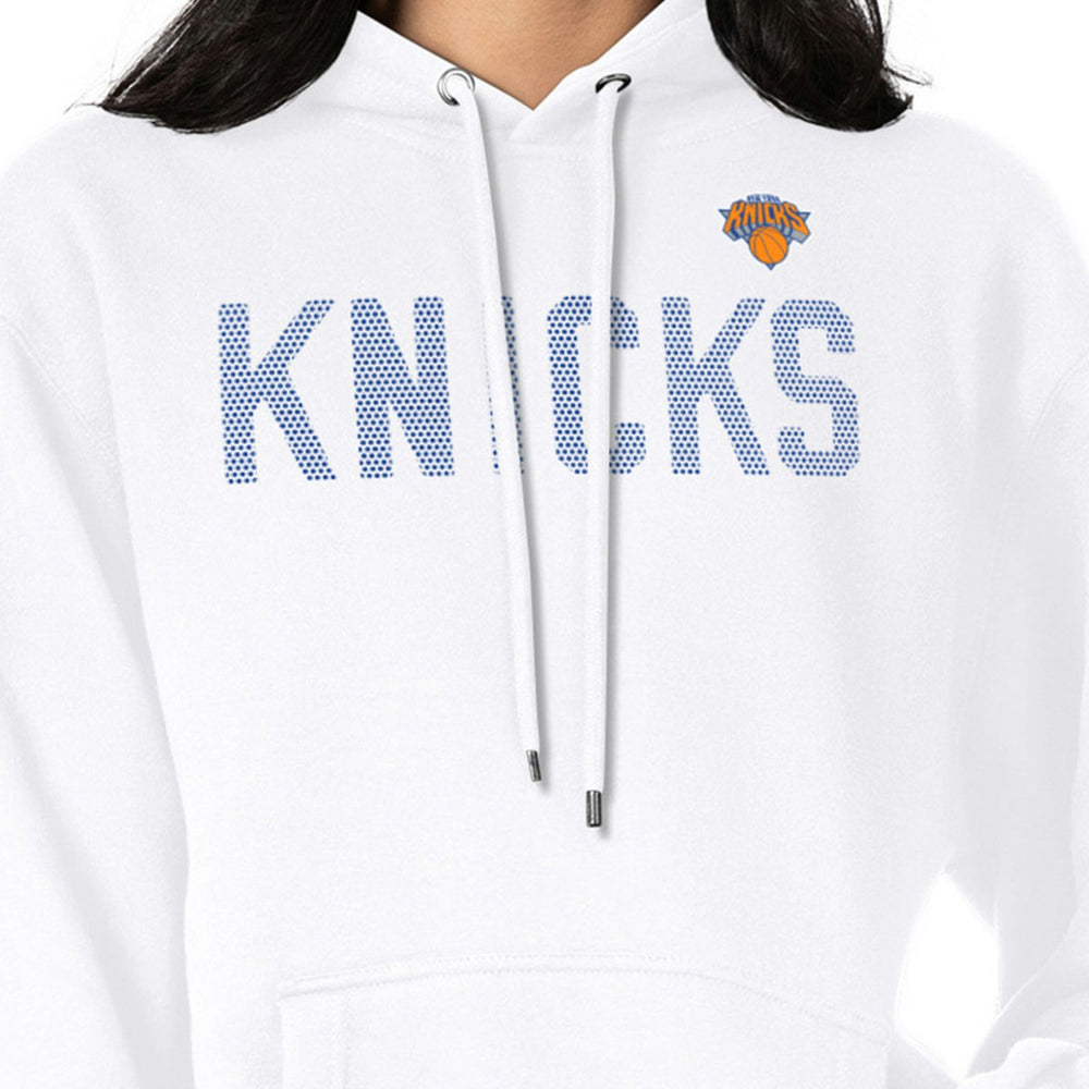 New York Knicks G-III 4Her by Carl Banks Women's Dot Print Pullover Hoodie White - NBA