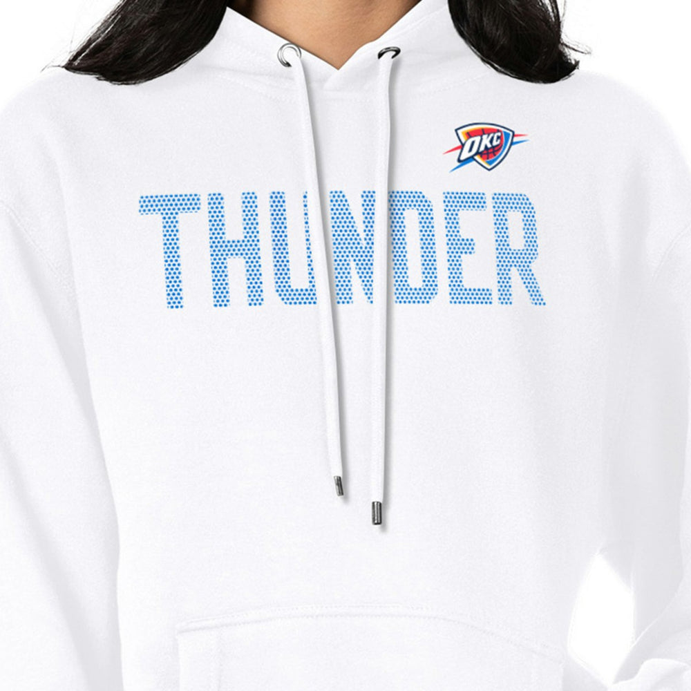 Oklahoma City Thunder G-III 4Her by Carl Banks Women's Dot Print Pullover Hoodie White - NBA