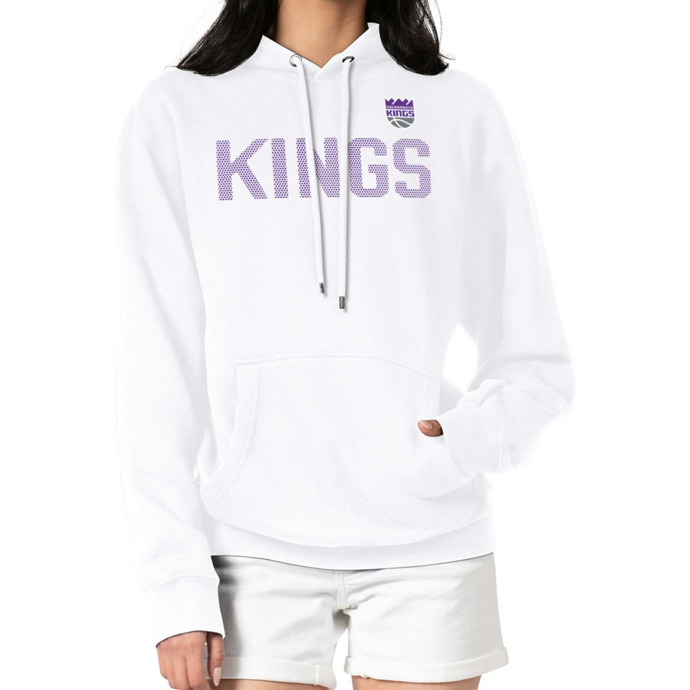 Sacramento Kings G-III 4Her by Carl Banks Women's Dot Print Pullover Hoodie White - NBA