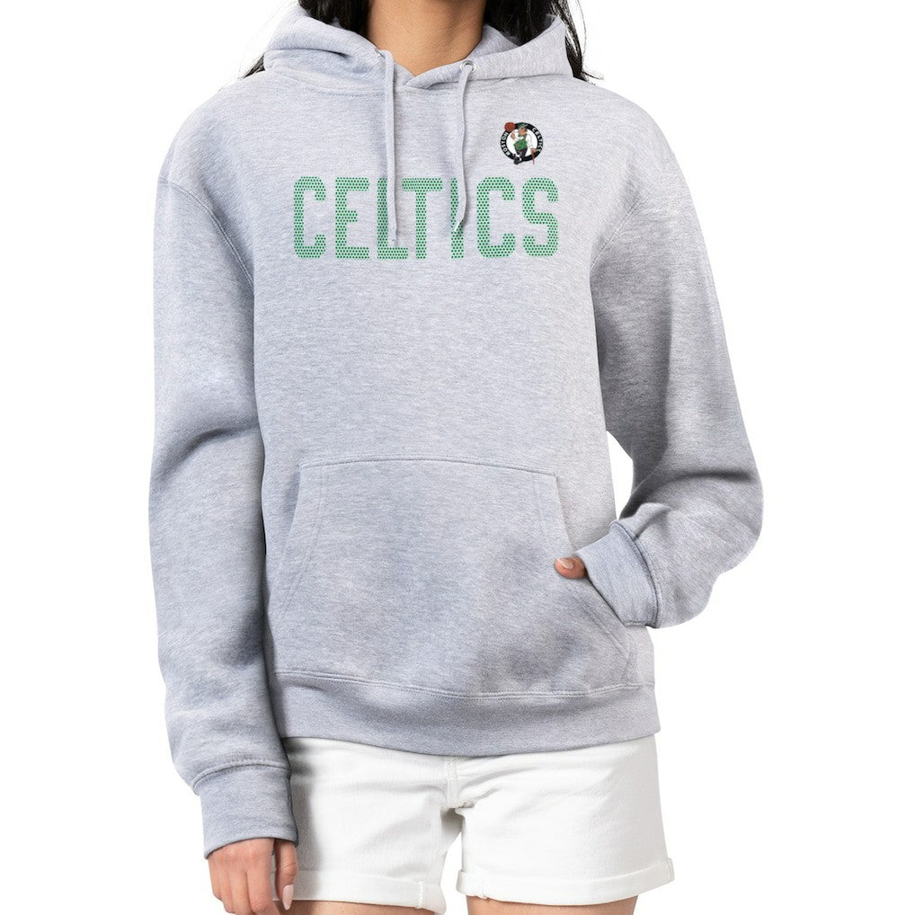 Boston Celtics G-III 4Her by Carl Banks Women's Dot Print Pullover Hoodie Heather Gray - NBA