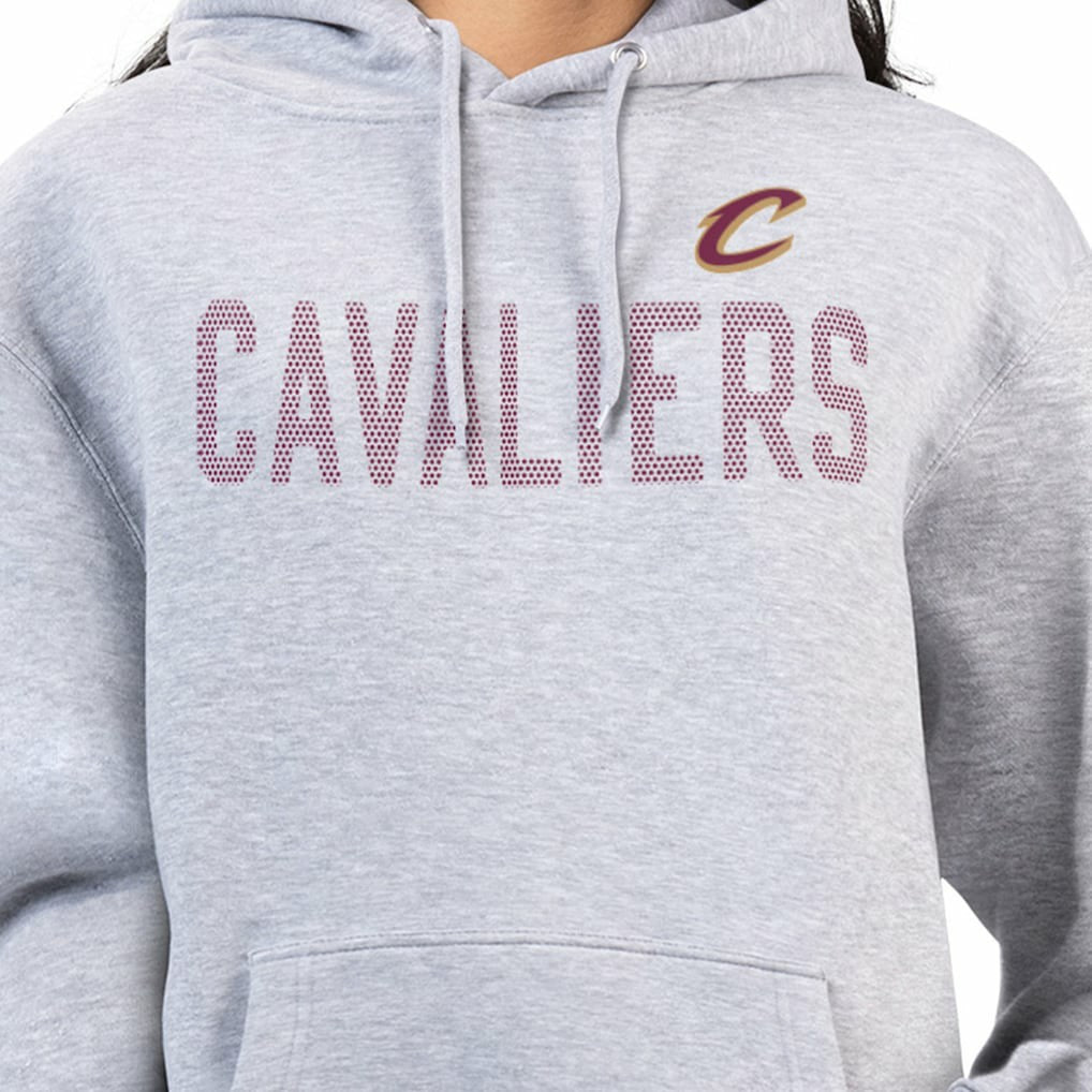 Cleveland Cavaliers G-III 4Her by Carl Banks Women's Dot Print Pullover Hoodie Heather Gray - NBA