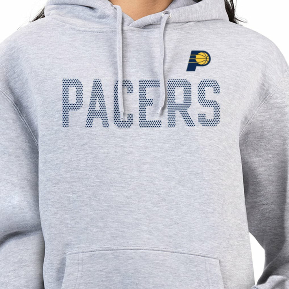 Indiana Pacers G-III 4Her by Carl Banks Women's Dot Print Pullover Hoodie Heather Gray - NBA