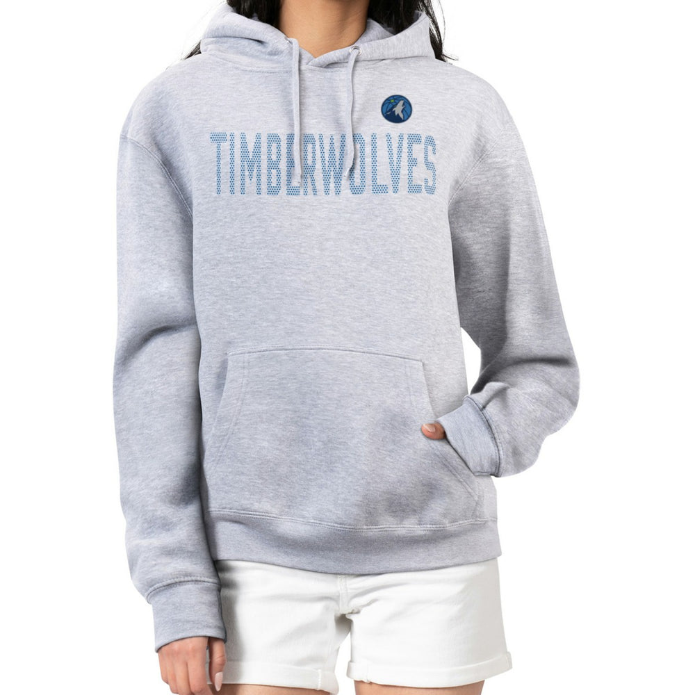 Minnesota Timberwolves G-III 4Her by Carl Banks Women's Dot Print Pullover Hoodie Heather Gray - NBA