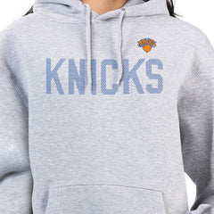 New York Knicks G-III 4Her by Carl Banks Women's Dot Print Pullover Hoodie Heather Gray - NBA