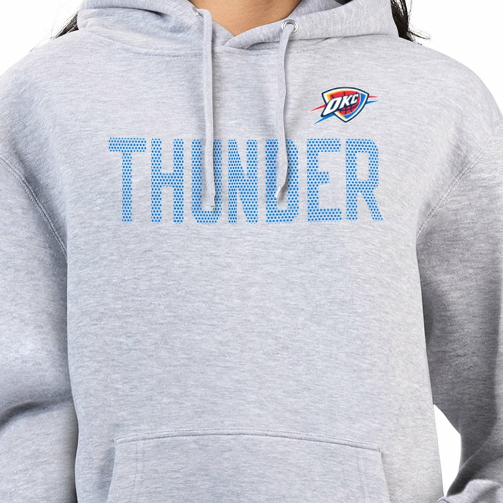 Oklahoma City Thunder G-III 4Her by Carl Banks Women's Dot Print Pullover Hoodie Heather Gray - NBA