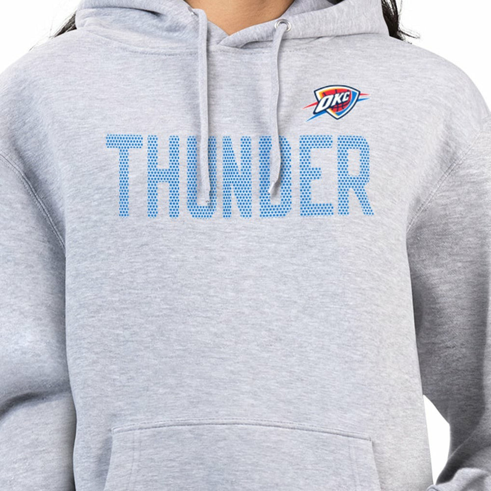 Oklahoma City Thunder G-III 4Her by Carl Banks Women's Dot Print Pullover Hoodie Heather Gray - NBA