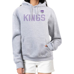 Sacramento Kings G-III 4Her by Carl Banks Women's Dot Print Pullover Hoodie Heather Gray - NBA