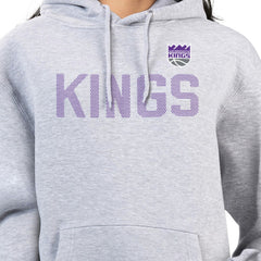Sacramento Kings G-III 4Her by Carl Banks Women's Dot Print Pullover Hoodie Heather Gray - NBA