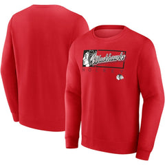 Chicago Blackhawks Fanatics Focus Fleece Pullover Sweatshirt - Red - NHL
