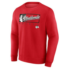 Chicago Blackhawks Fanatics Focus Fleece Pullover Sweatshirt - Red - NHL