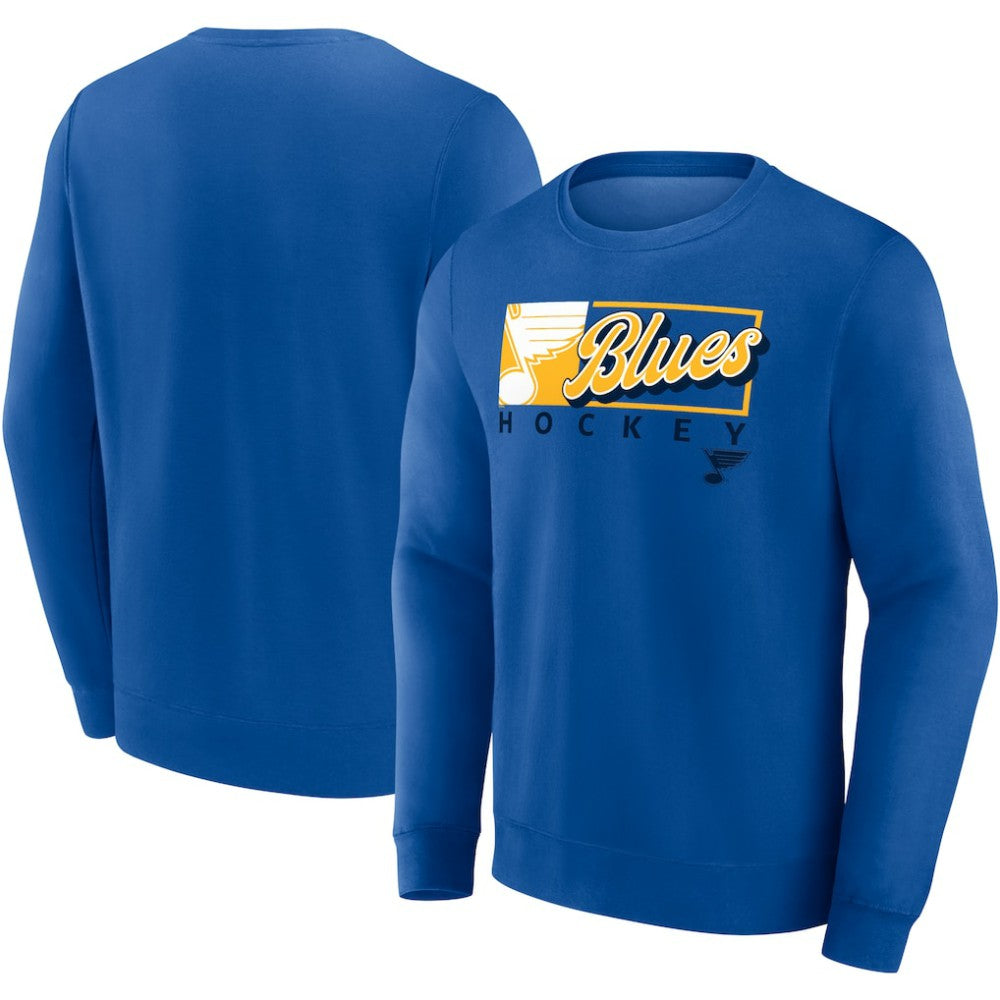 St. Louis Blues Fanatics Focus Fleece Pullover Sweatshirt - Blue - NHL