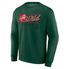 Minnesota Wild Fanatics Focus Fleece Pullover Sweatshirt - Green - NHL