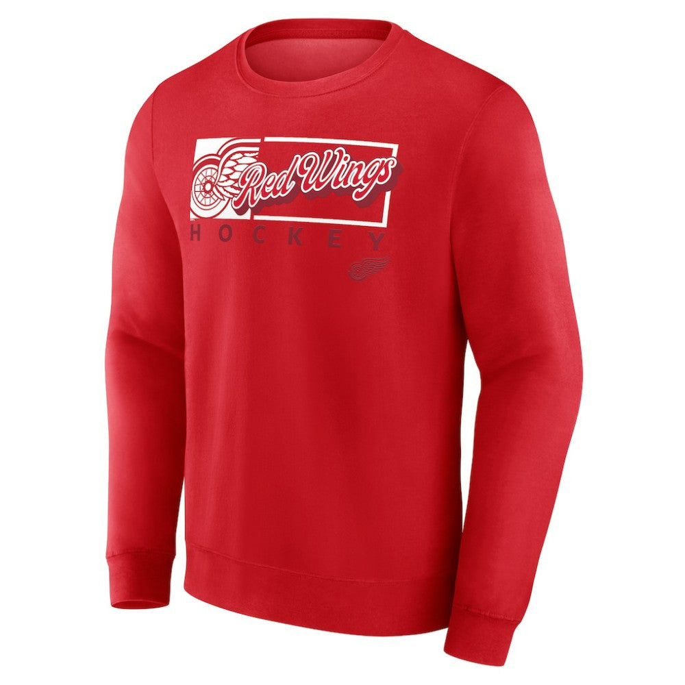 Detroit Red Wings Fanatics Focus Fleece Pullover Sweatshirt - Red - NHL