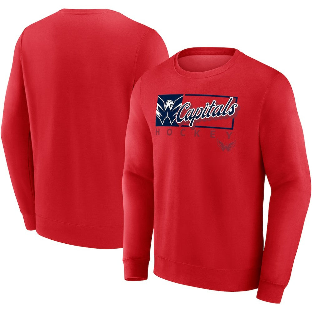 Washington Capitals Fanatics Focus Fleece Pullover Sweatshirt - Red - NHL