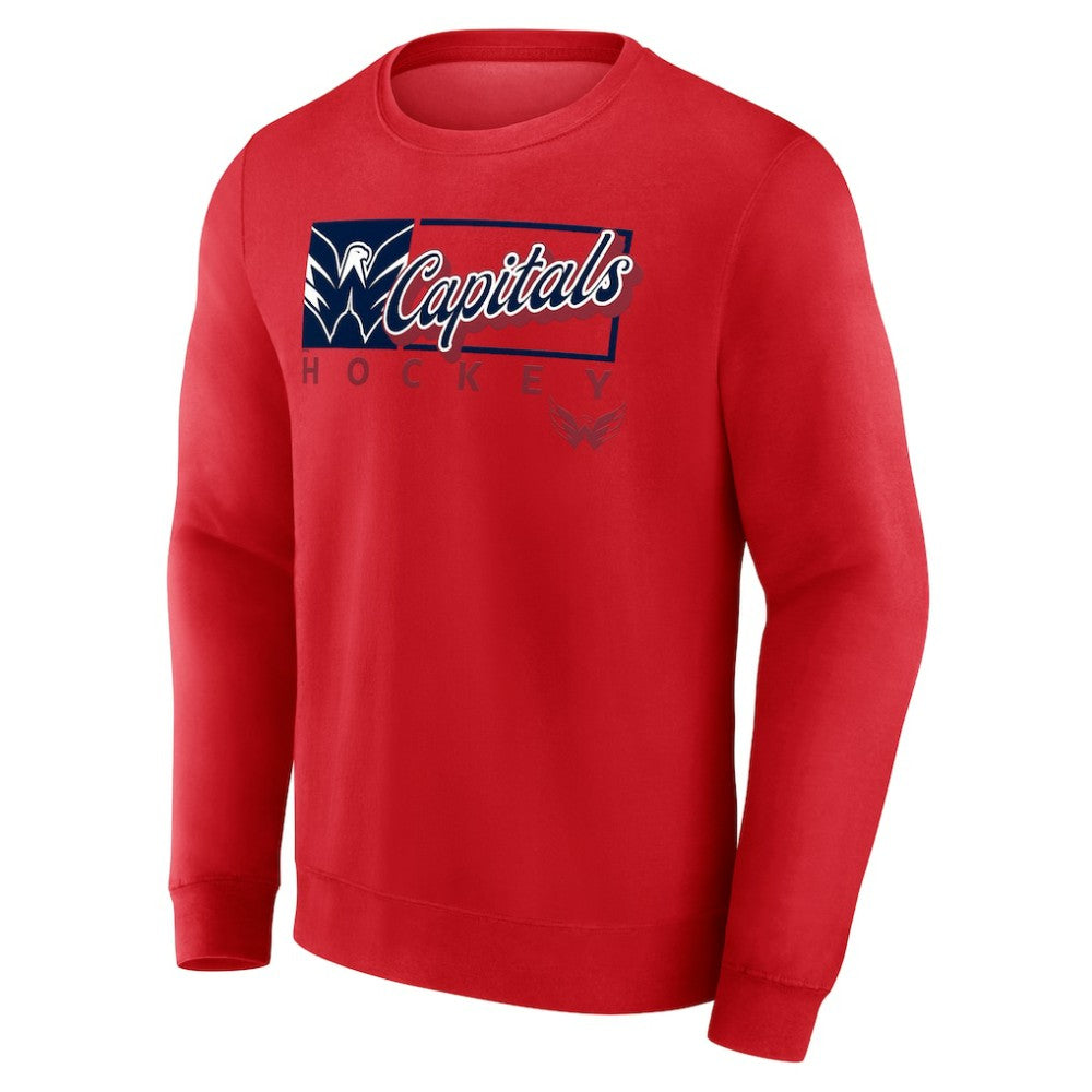 Washington Capitals Fanatics Focus Fleece Pullover Sweatshirt - Red - NHL