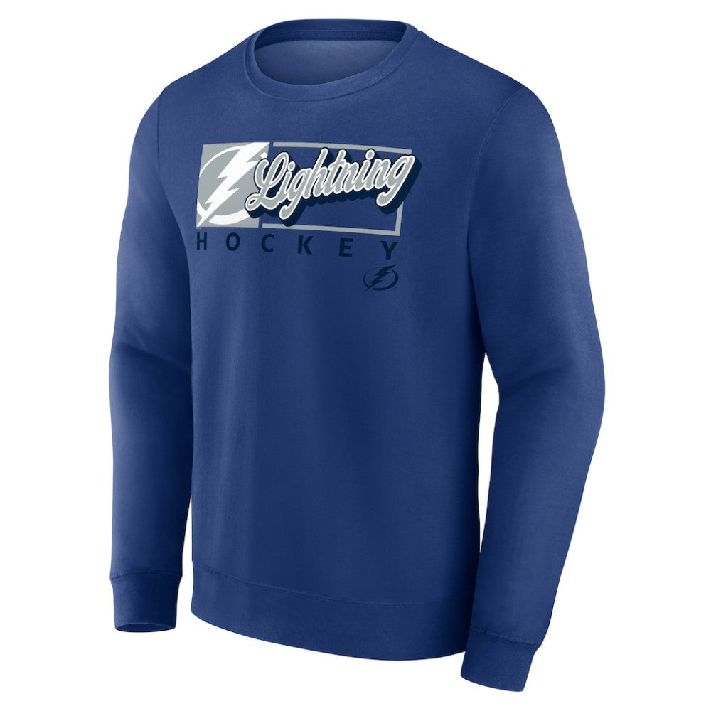Tampa Bay Lightning Fanatics Focus Fleece Pullover Sweatshirt - Blue - NHL