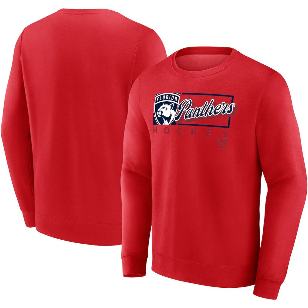 Florida Panthers Fanatics Focus Fleece Pullover Sweatshirt - Red - NHL