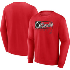 New Jersey Devils Fanatics Focus Fleece Pullover Sweatshirt - Red - NHL