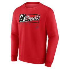 New Jersey Devils Fanatics Focus Fleece Pullover Sweatshirt - Red - NHL