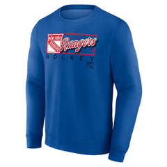 New York Rangers Fanatics Focus Fleece Pullover Sweatshirt - Royal - NHL