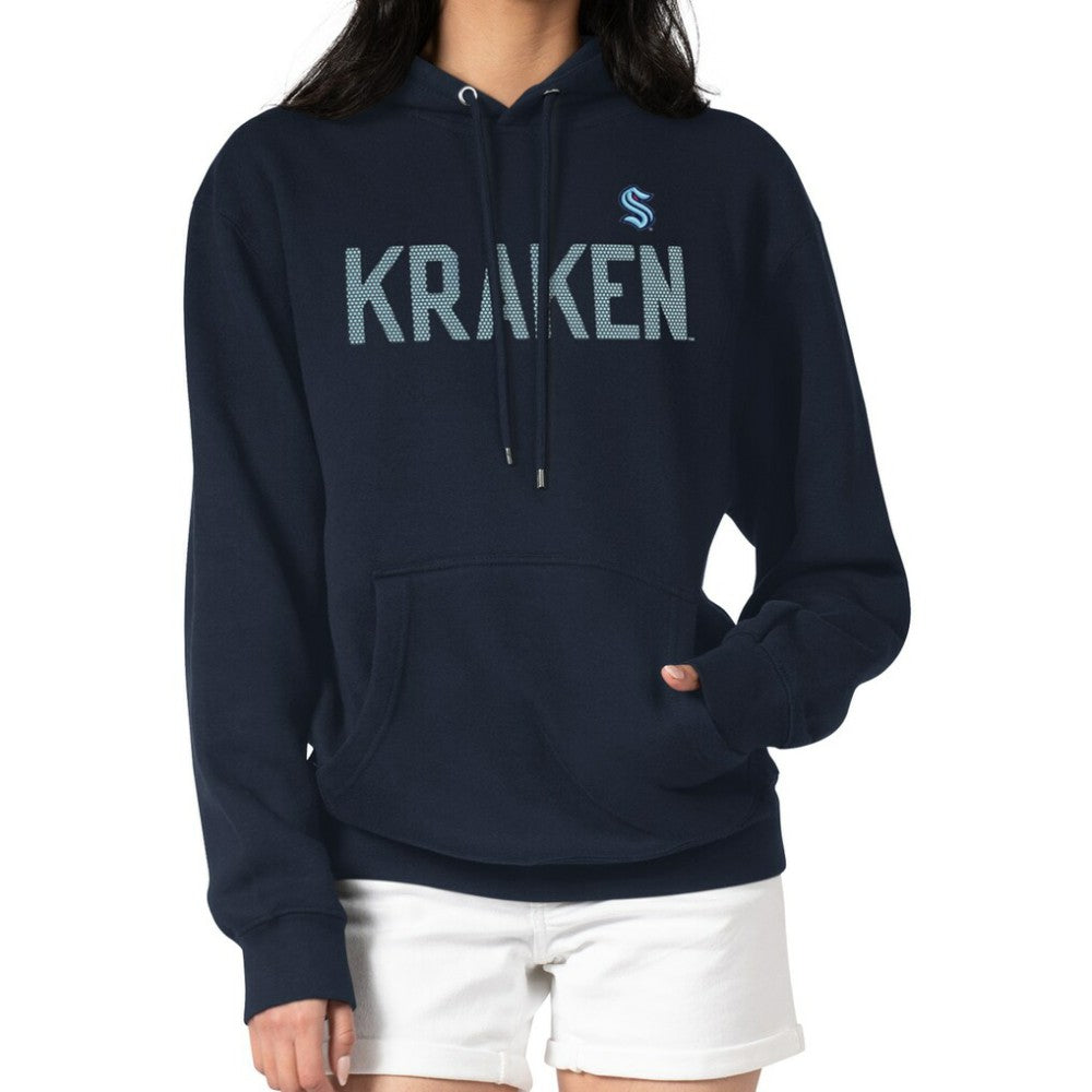 Seattle Kraken G-III 4Her by Carl Banks Women's Dot Print Pullover Hoodie - Navy - NHL
