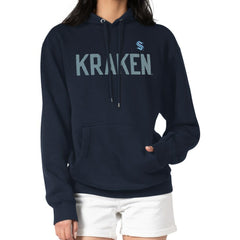 Seattle Kraken G-III 4Her by Carl Banks Women's Dot Print Pullover Hoodie - Navy - NHL