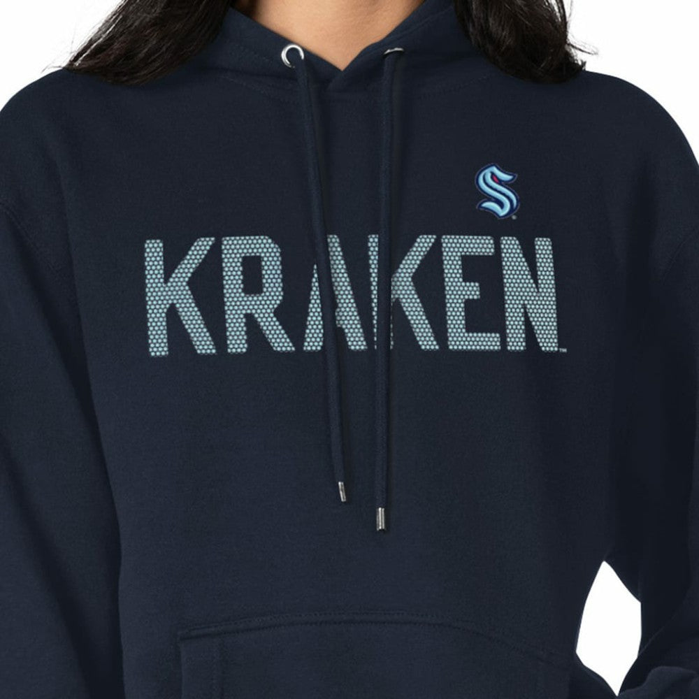 Seattle Kraken G-III 4Her by Carl Banks Women's Dot Print Pullover Hoodie - Navy - NHL