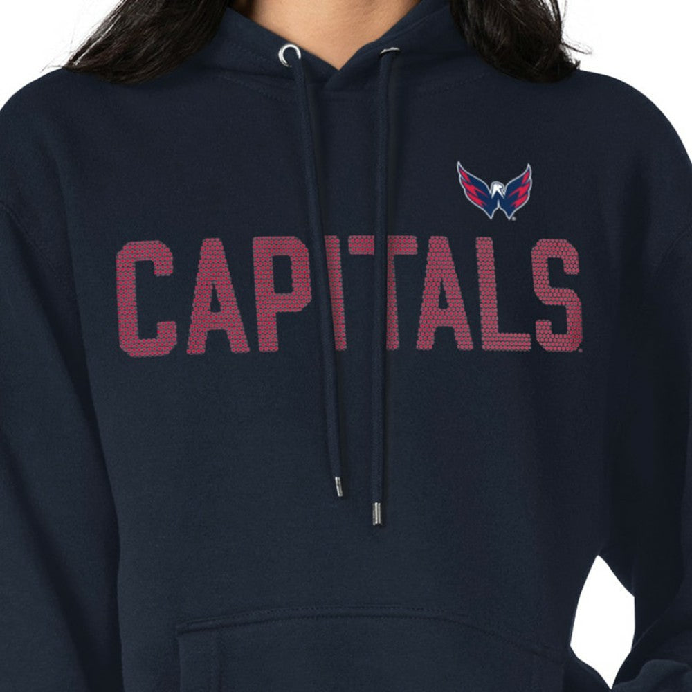 Washington Capitals G-III 4Her by Carl Banks Women's Dot Print Pullover Hoodie - Navy - NHL