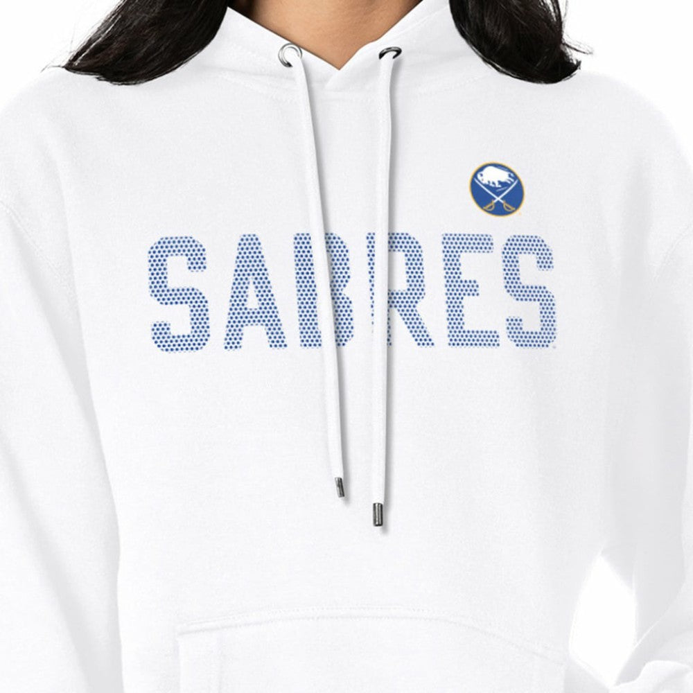 Buffalo Sabres G-III 4Her by Carl Banks Women's Dot Print Pullover Hoodie - White - NHL